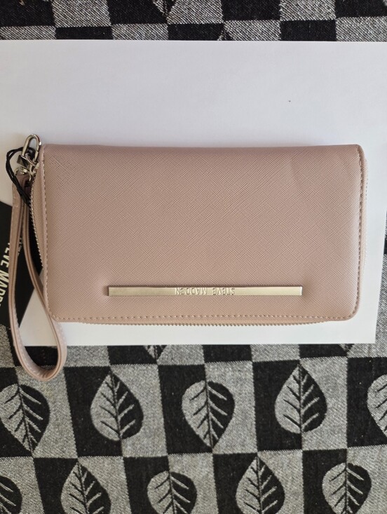Steve Madden Handbags - Beige Steve Madden Wristlet Wallet - Modern Style